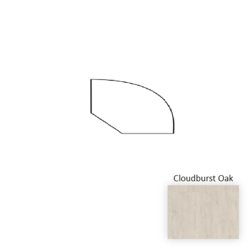 Naturetek Plus Colossia Xxl Cloudburst Oak Laminate Wood Moulding / Trim - 94" Quarter Round - Textured