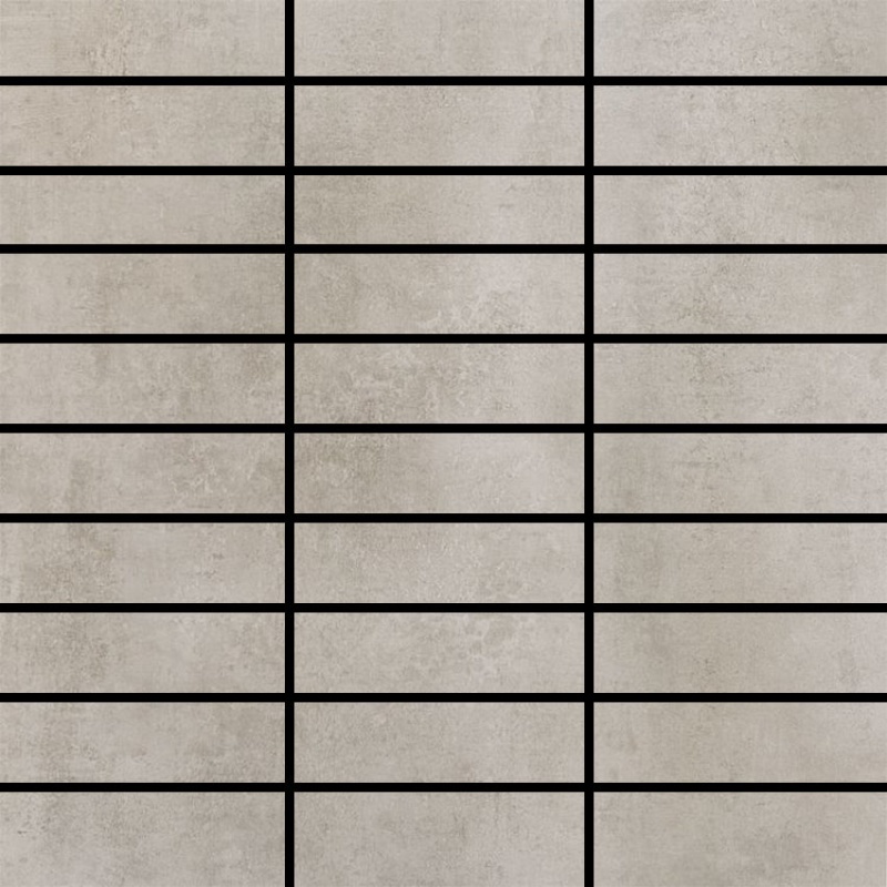 Contempo Grey Porcelain Mosaic - 1.25" X 4" - Natural