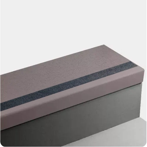 Burgundy Rice Paper Rubber Stair Tread