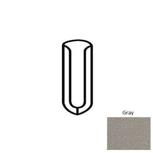 Quetread Gray Quarry Floor & Wall Trim - 1" X 5" Cove Base Insider Corner - Matte