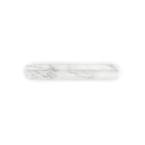 Classic Statuario Marble Wall Trim 1.87" x 12" Crown Honed