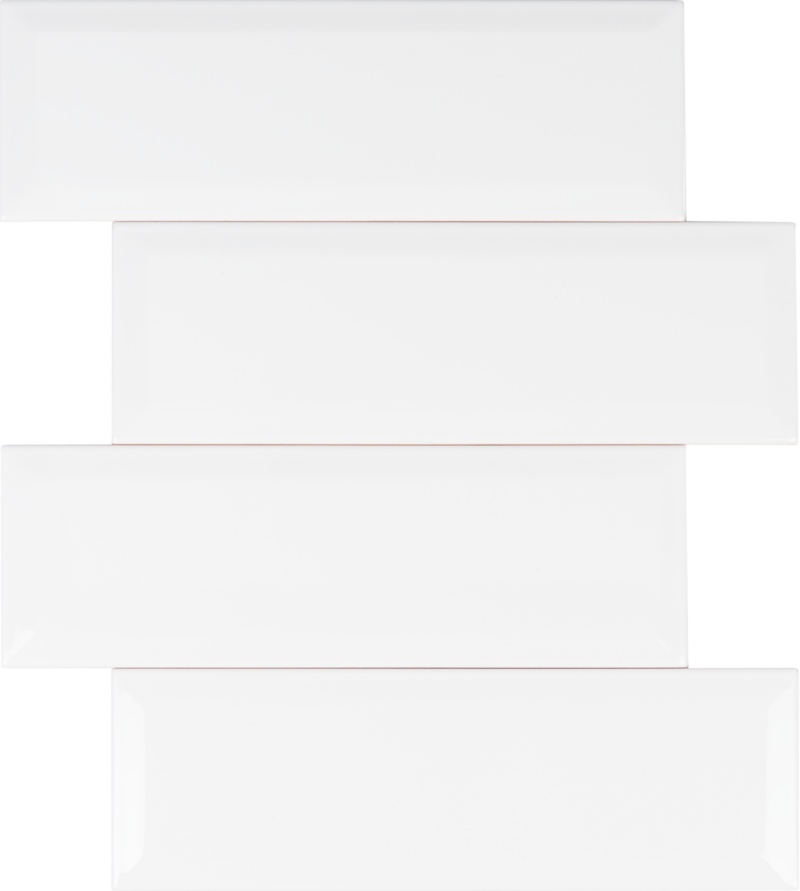 Silk Diamantato Gesso Ceramic Tile - Polished - 4" X 12"