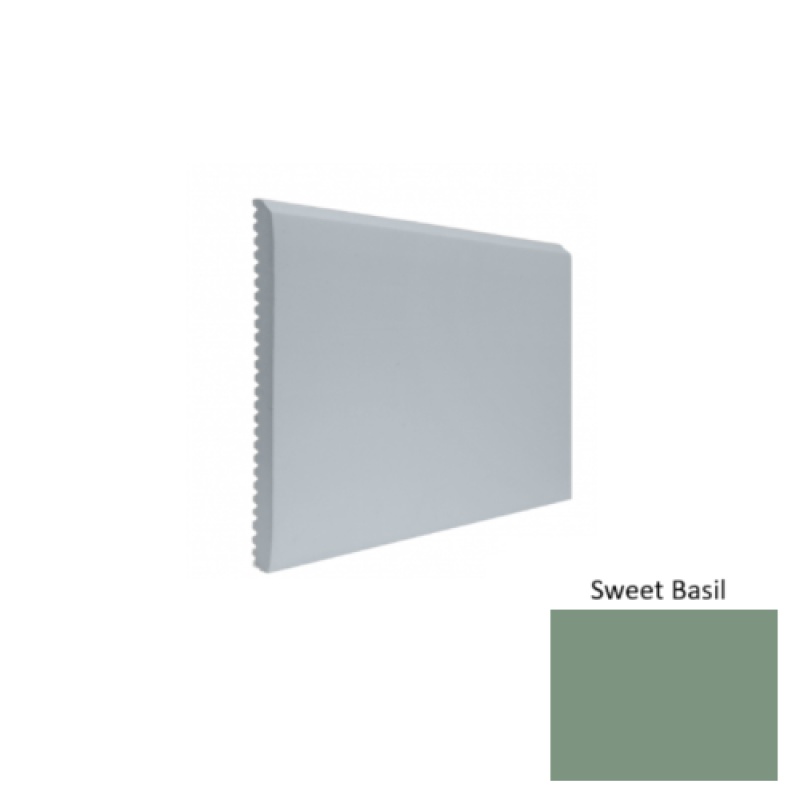 Contours #65 Vertical Sweet Basil Rubber Profiled Wall Base - Satin