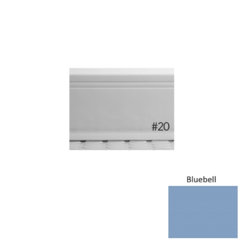 Pinnacle Plus #20 Draft Bluebell Rubber Coil Wall Base - 4" X 120 Ft