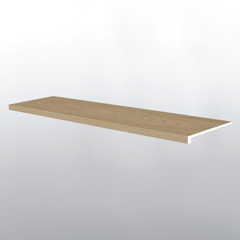 Laurel Reserve Linen Loggia Luxury Vinyl Moulding / Trim - 12" X 47.25" Stair Tread Eased Edge - Low Gloss