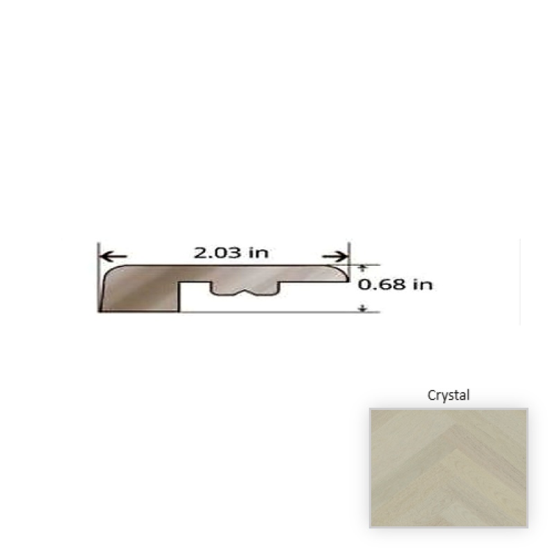 Emporium Oak Crystal Hardwood Moulding / Trim - 84.25" Threshold - Truemark Glaze Tek