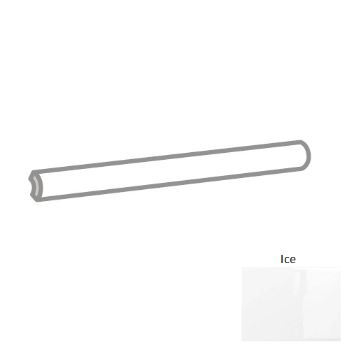 Catch Ice Ceramic Wall Trim - 1" X 6" Quarter Round
