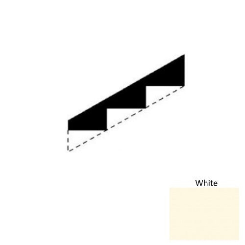 Solid White Rubber Stringers - Smooth