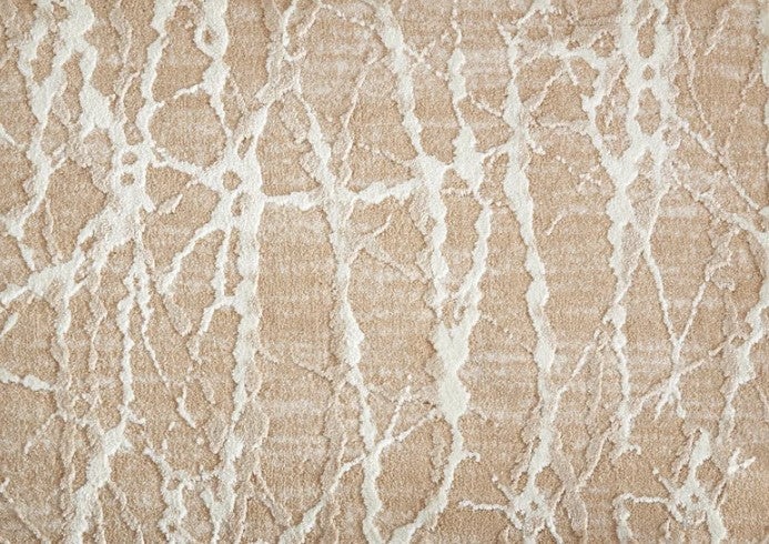 Relax Sound Waves Sand Polysilk Blend Carpet - Pattern