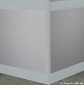 Johnsonite Drizzle Rubber Moulding / Trim 4" X 8 Ft (96") X 3/8" Millwork Rampart Chair Rail - Millwork Rampart Chair Rail