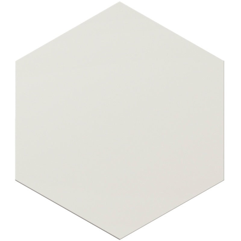 Terra White Porcelain Tile - Matte - 8" Hexagon