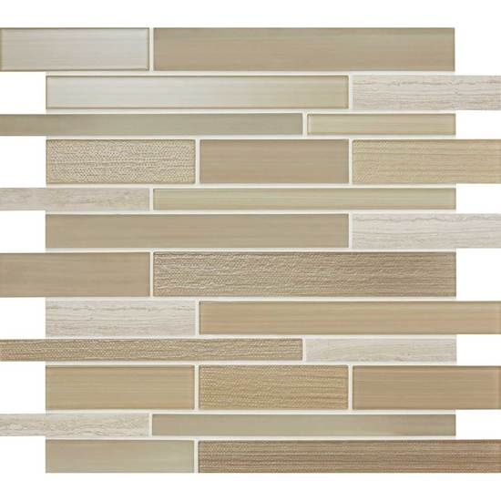 Serentina Accord Stone & Glass Mosaic - Linear