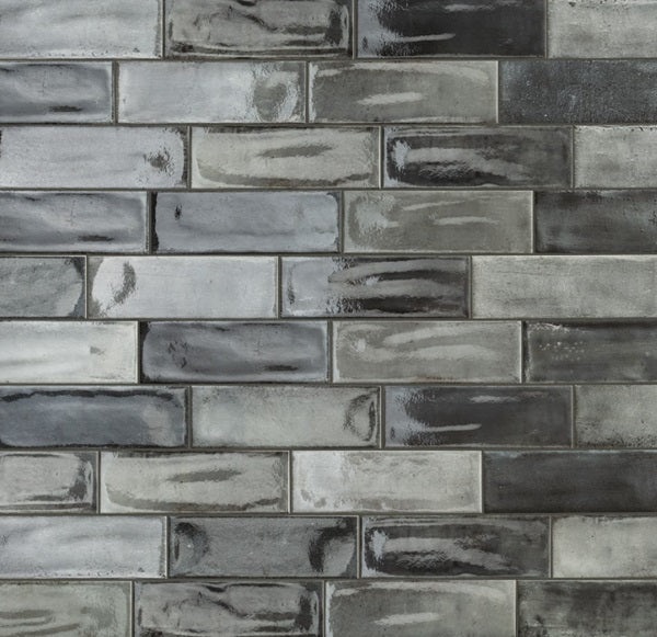 Fuoritono Petrolio Porcelain Tile - Glossy - 4" X 12"