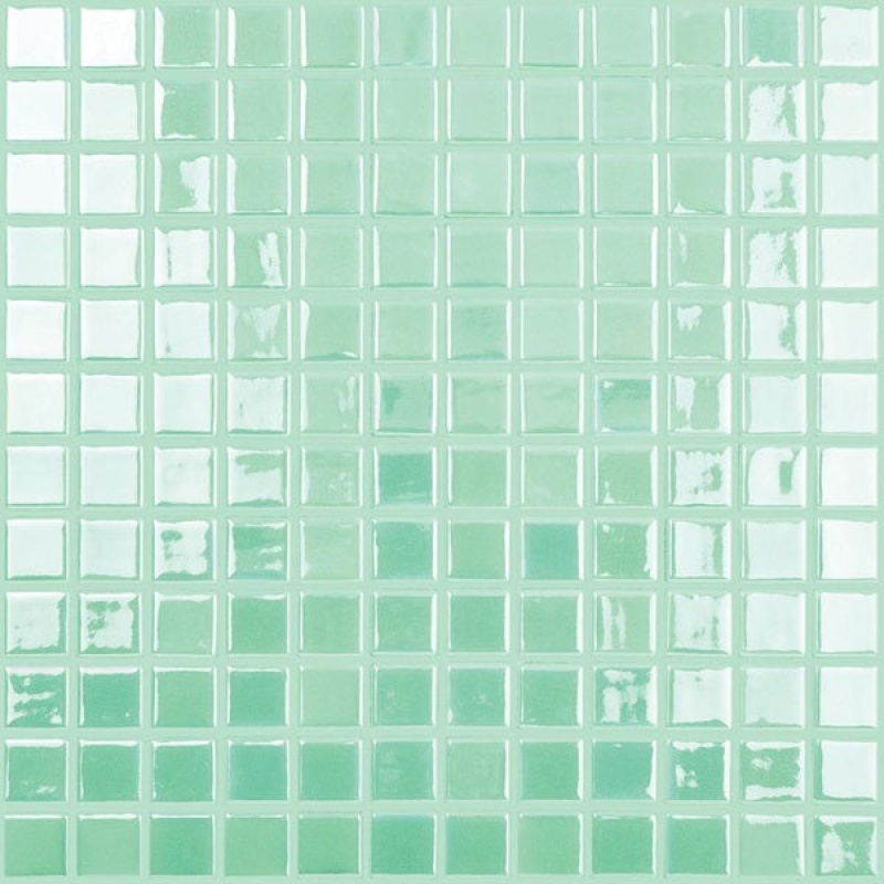 Aquatica Glow Aqua / Green Glass Mosaic - 1" X 1" - Glossy