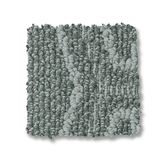 Cozy Cable Blue Fern Nylon Carpet - Loop