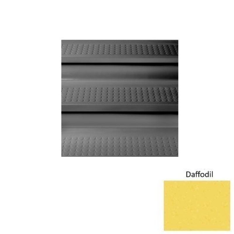 Symmetry 96 Daffodil Vantage With Riser Rubber (Sq) With Galley Red Abrasive Strip Stair Tread With Dupont Kevlar - Textured