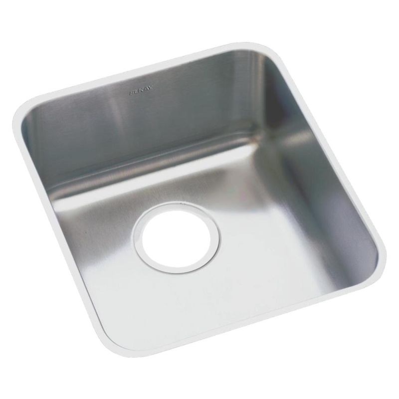 Lustertone Classic Stainless Steel Undermount Single Bowl Kitchen Sink
