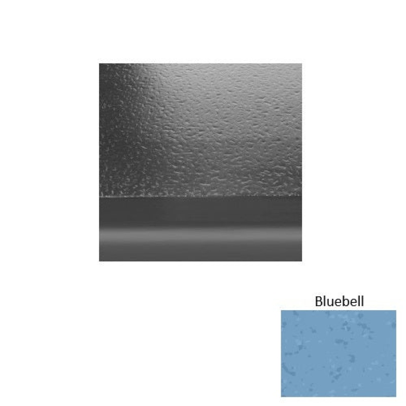 Symmetry 99 Bluebell Hammered With 2" Nose Rubber (Sq) Stair Tread With Dupont Kevlar - Hammered