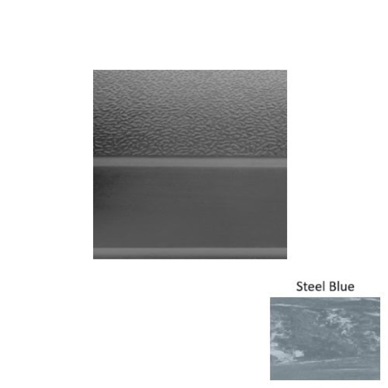 Marbleized 93 Steel Blue Rubber (Sq) Stair Tread - Textured