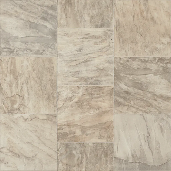 Gold Cambridge Limestone Resilient Luxury Sheet Vinyl - Pattern