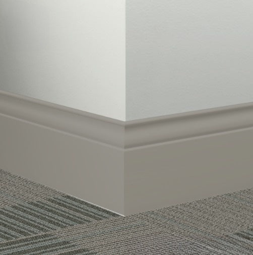 Johnsonite Stone Cottage Rubber Millwork Contoured Wall Base - 5 1/4" X 96" X 3/8" Inflection - Millwork Contoured Wall Base