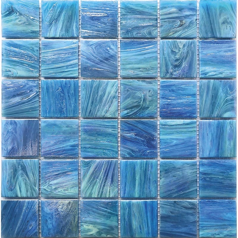 Alma Line Mix & Colors 2" x 2" Glossy Glass Mosaic
