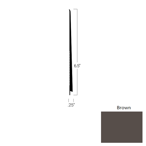 Johnsonite Brown Rubber Tightlock Carpet Rubber Base