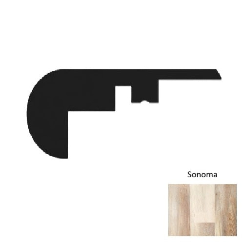 1100 Series Sonoma New Luxury Vinyl Moulding / Trim - 94" Overlap Stair Nose - Embossed