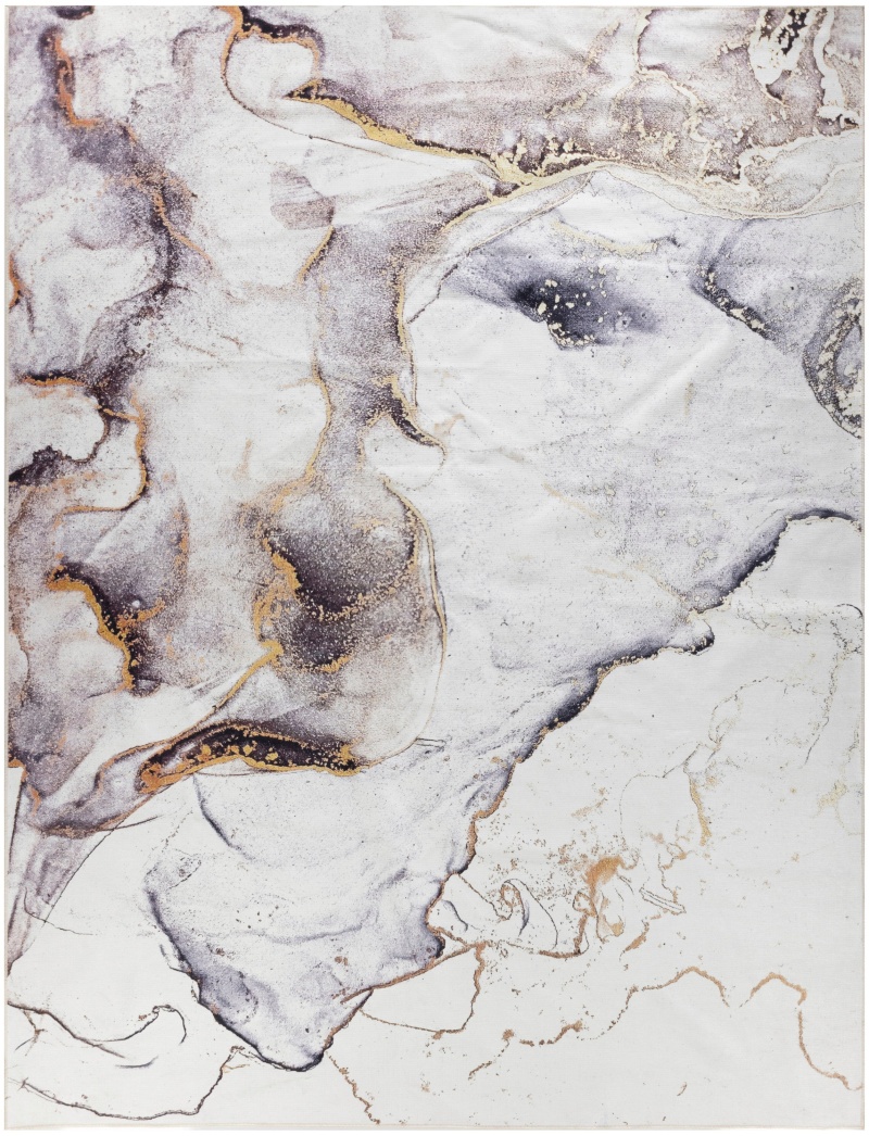 Daydream Ddr01 Ivory Multicolor Polyester Modern Area Rug