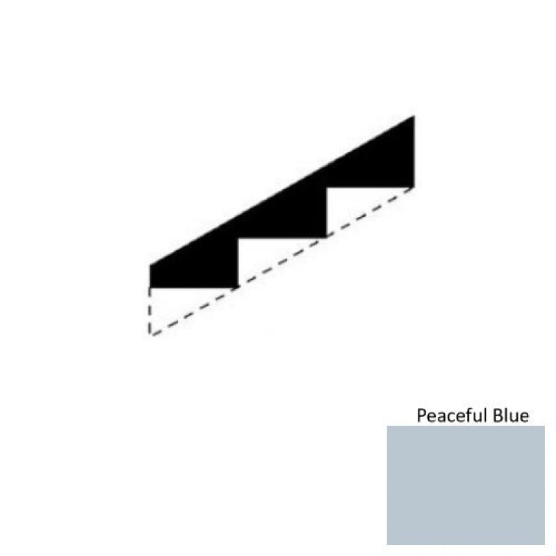 Solid Peaceful Blue Rubber Stringers - Smooth
