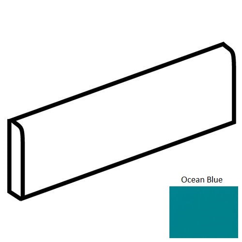 Color Wheel Linear Ocean Blue Ceramic Wall Trim