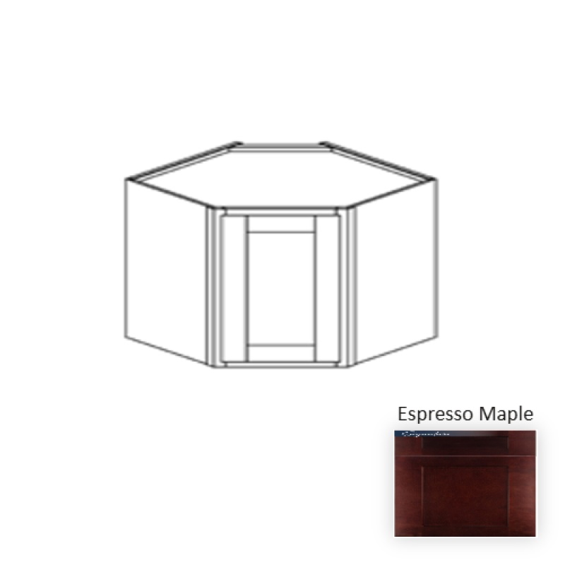 Framed Shaker Classic Espresso Maple Wall Cabinet