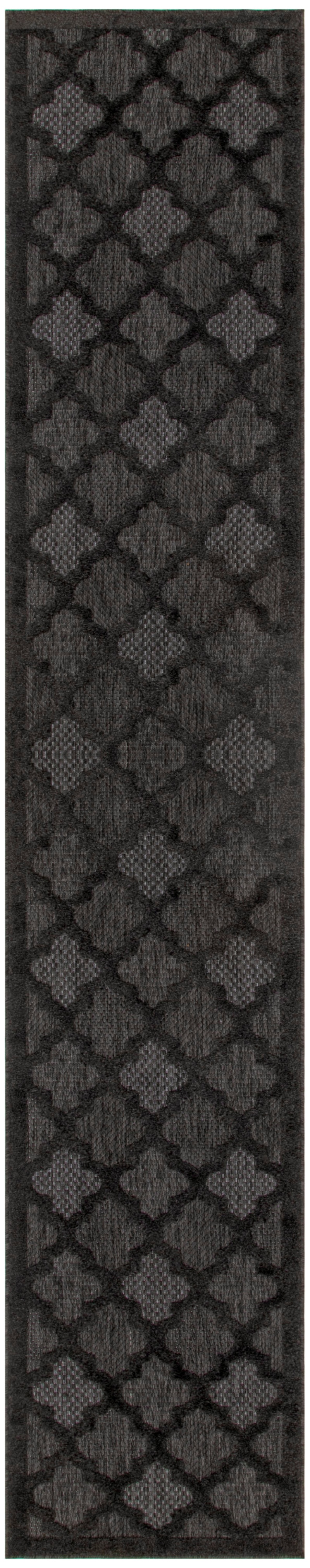 Easy Care Charcoal Black Modern Area Rug