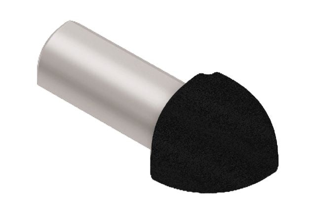 Rondec 90 Degree Outside Corner Metal Tile Edging Trim - Matte Black Textured Color Coated Aluminum
