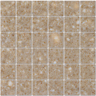 Unglazed Mosaics Clearface Cocoa Porcelain Mosaic - 2" X 2" - Unglazed