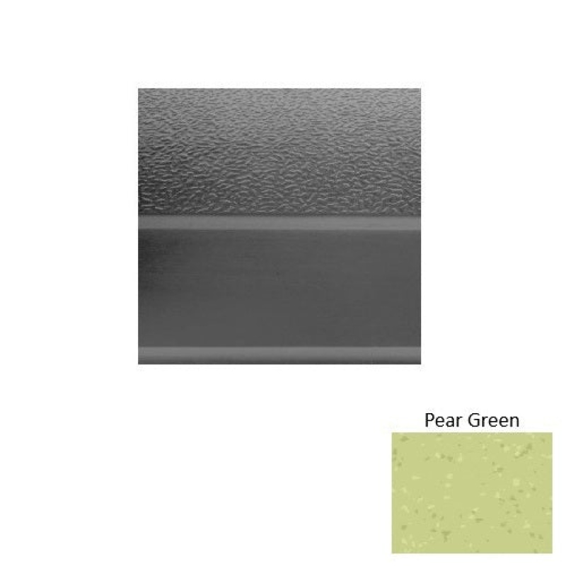 Symmetry 93 Pear Green Textured Rubber (Sq) Stair Tread With Dupont Kevlar - Textured