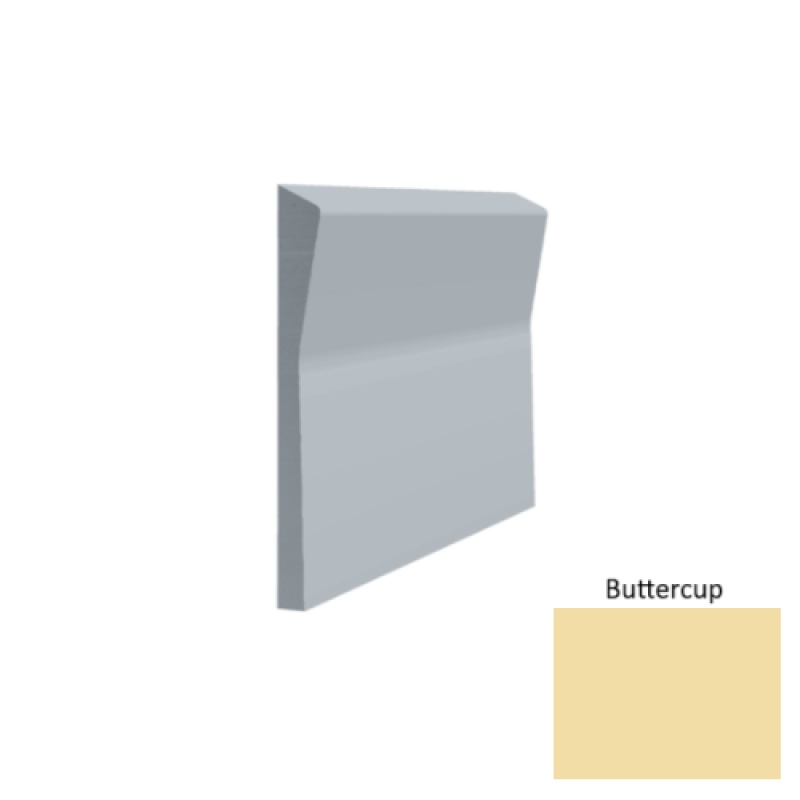Contours #70 Valiant Buttercup Rubber Profiled Wall Base - Satin - 4 1/2" X 8 Ft