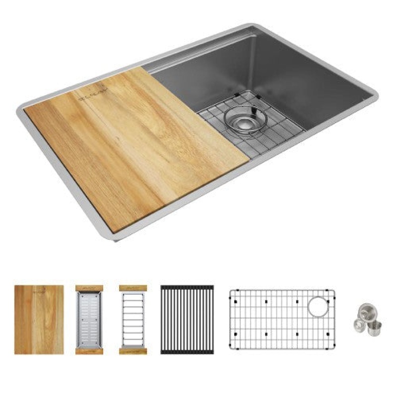 Elkay Crosstown Stainless Steel Undermount Workstation Sink