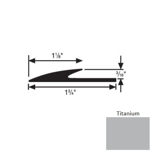 Flextones Titanium Vinyl 185 Transition Edge Guard