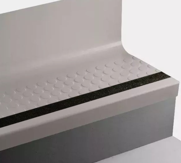Johnsonite Cement Raised Round Rubber Stair Tread