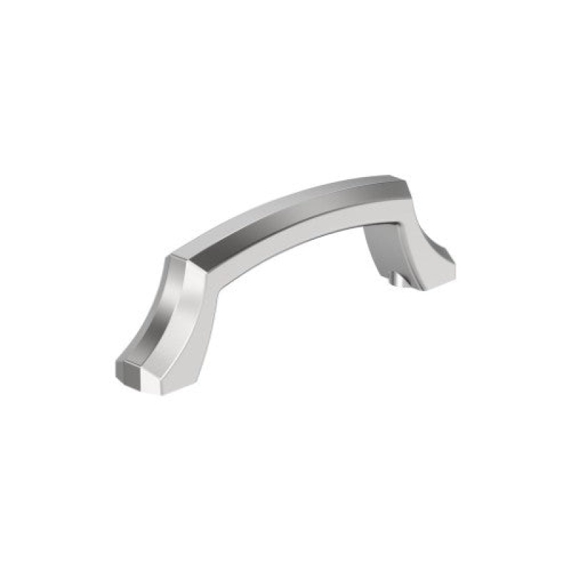 Bellamy Zinc Arch Cabinet Pull - Polished Chrome