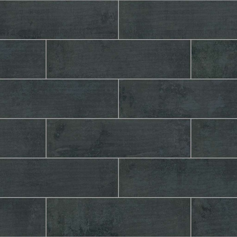Noble Anthracite Ceramic Tile - Semi Polished - 3" x 12"