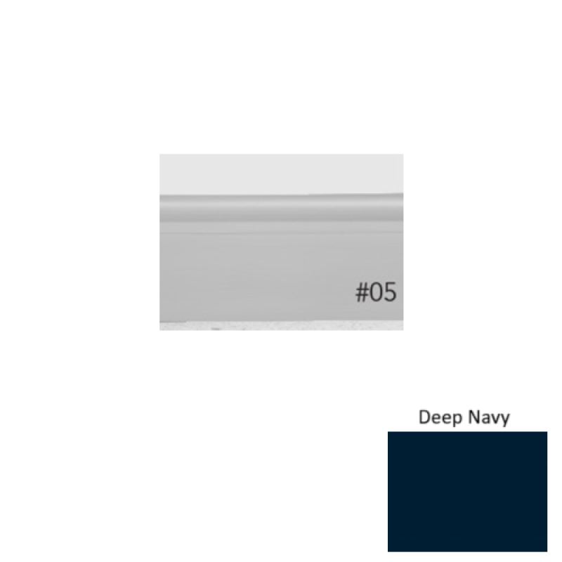 Pinnacle Plus #05 Contrive Deep Navy Rubber Coil Wall Base - 2 1/2" X 60 Ft