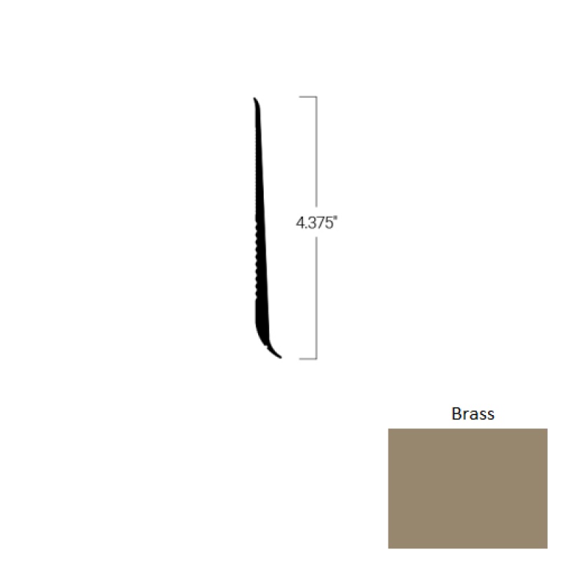 Johnsonite Brass Rubber Tightlock Resilient Rubber Base