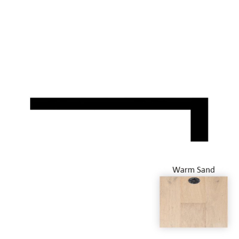 Italia Classics Como Warm Sand Hardwood Moulding / Trim - 94.49" Full Stair Tread - Uv Lacquer