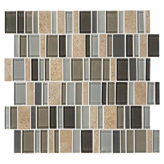 Jubilance Triumph Marble & Glass Mosaic - 2" X Random Lengths - Glossy & Matte