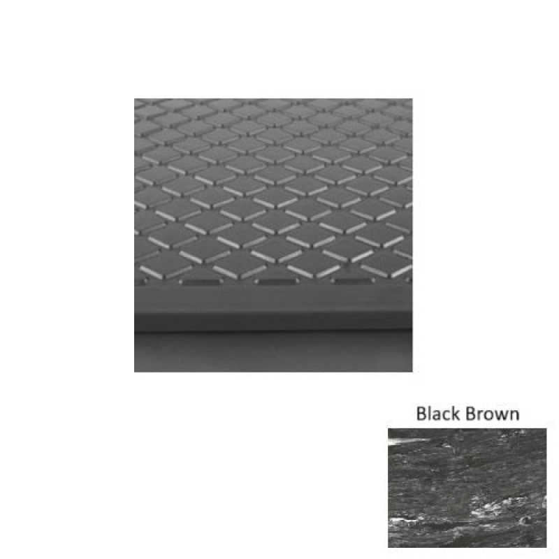 Roppe Marbleized Black Brown Diamond Rubber Stair Tread