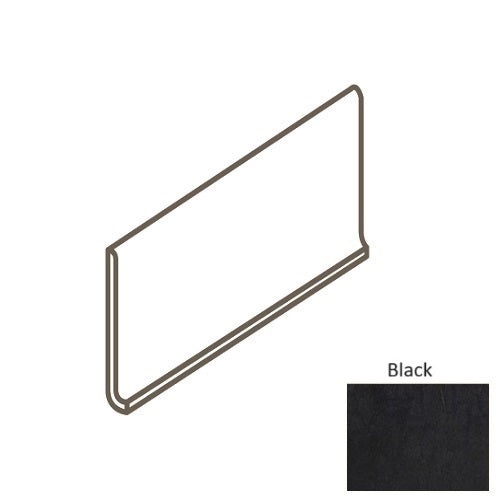Cohesion Black Porcelain Cove Base Trim