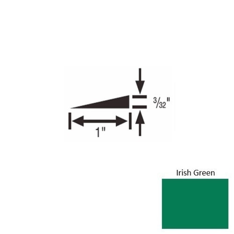 Solid 48 Irish Green Rubber Reducer Strip