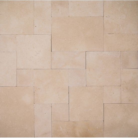 Marigold Limestone Paver Versailles Pattern - Tumbled